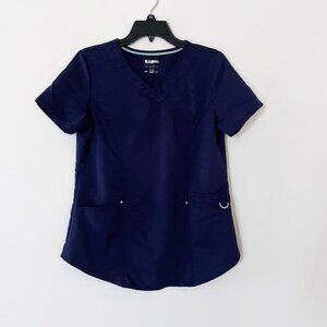 V neck scrub top with pockets